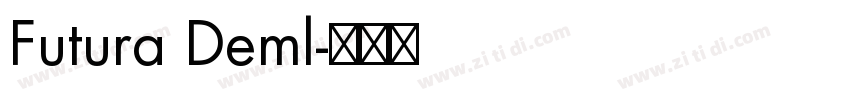 Futura Deml字体转换